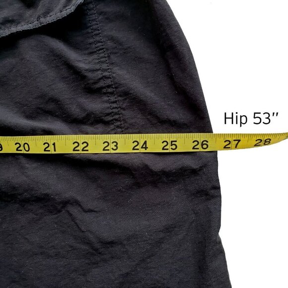 Aeropostale Baggy Parachute Y2K Pants Black Streetwear Cotton & Nylon XXL 2XL - Picture 13 of 16